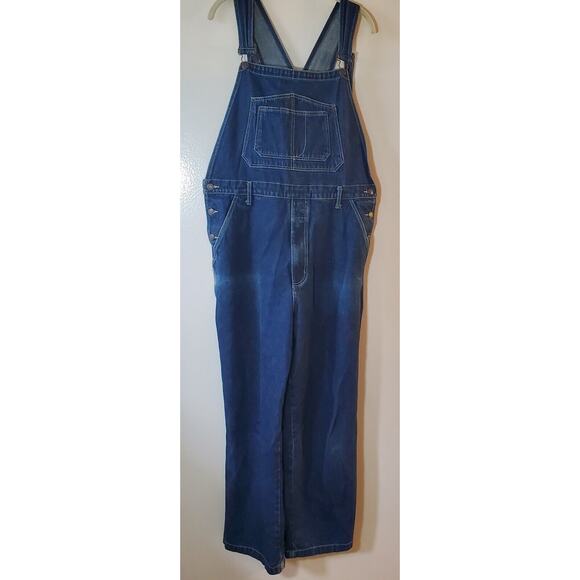 Vintage Y2K Overalls Solo Jeans Mens XL Blue 90s OG Streetwear Groover Raver